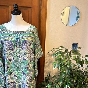 Lilly Pulitzer tunic/swim coverup 100% silk